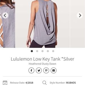 Lululemon low key tank top